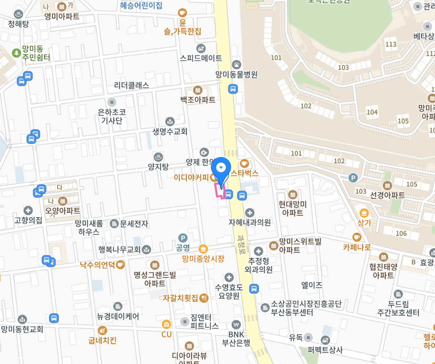 연세온마음치과 위치